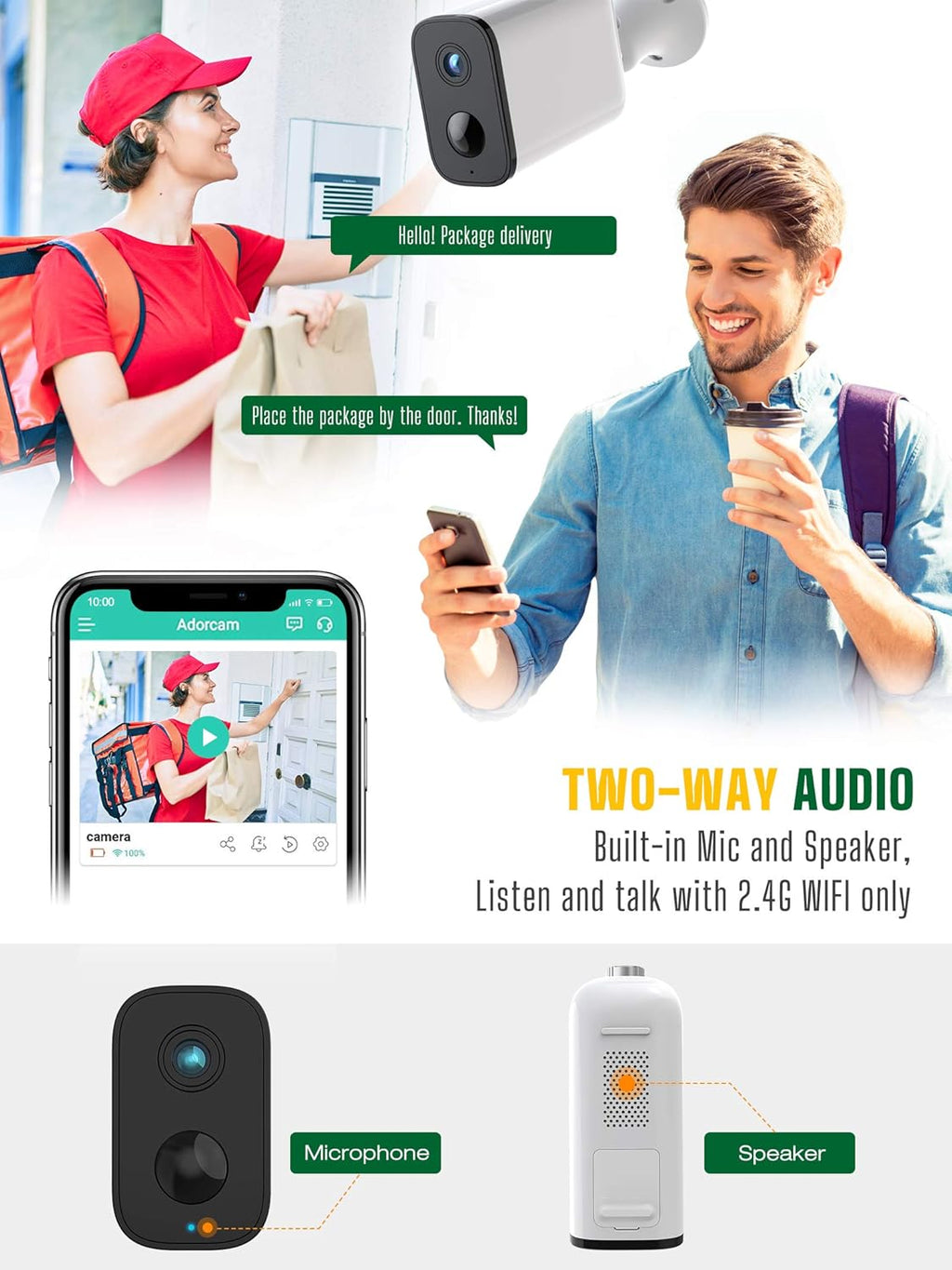 1080P Wireless Security Camera with Night Vision G6535