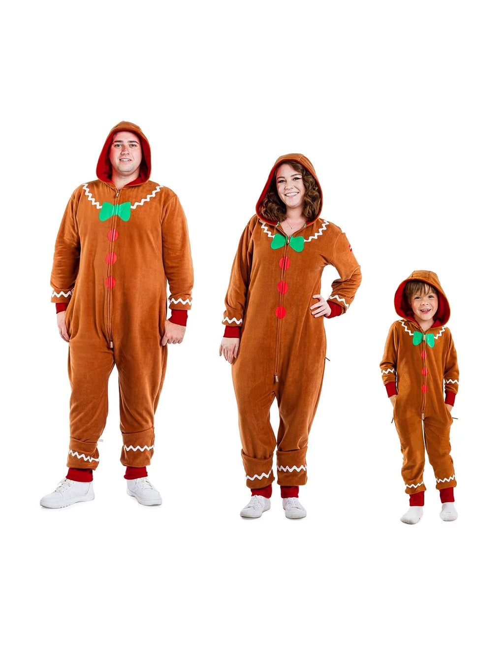 Christmas Gingerbread Hooded Jumpsuit S358197