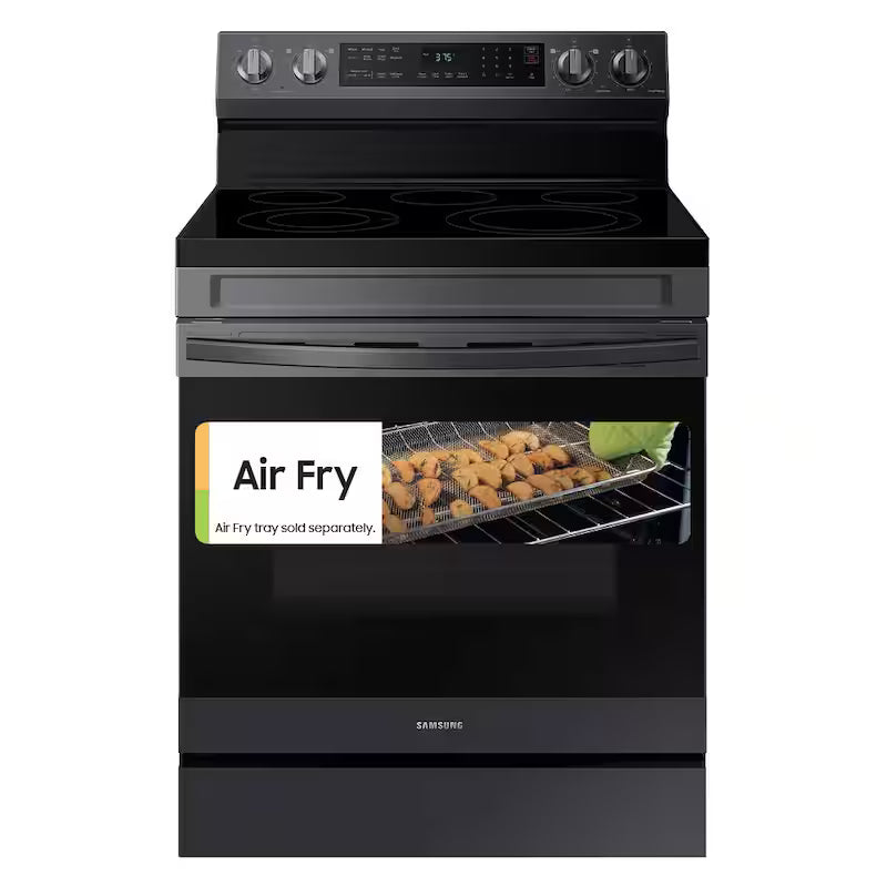 6.3 cu. ft. Wi-Fi Convection Electric Range with AirFry in Black Stainless Steel B58271