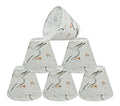 6 Pack Off-White Chandelier Clip-On Lamp Shade Set T737