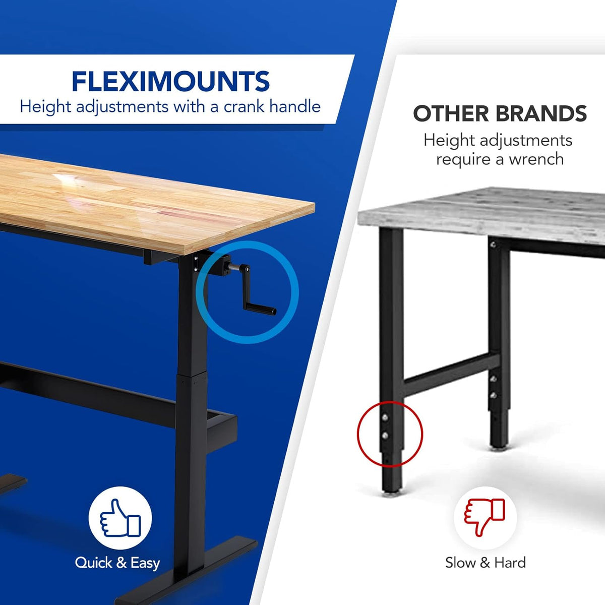 48 x 24 Rubber Wood Work Bench with Drawer P341