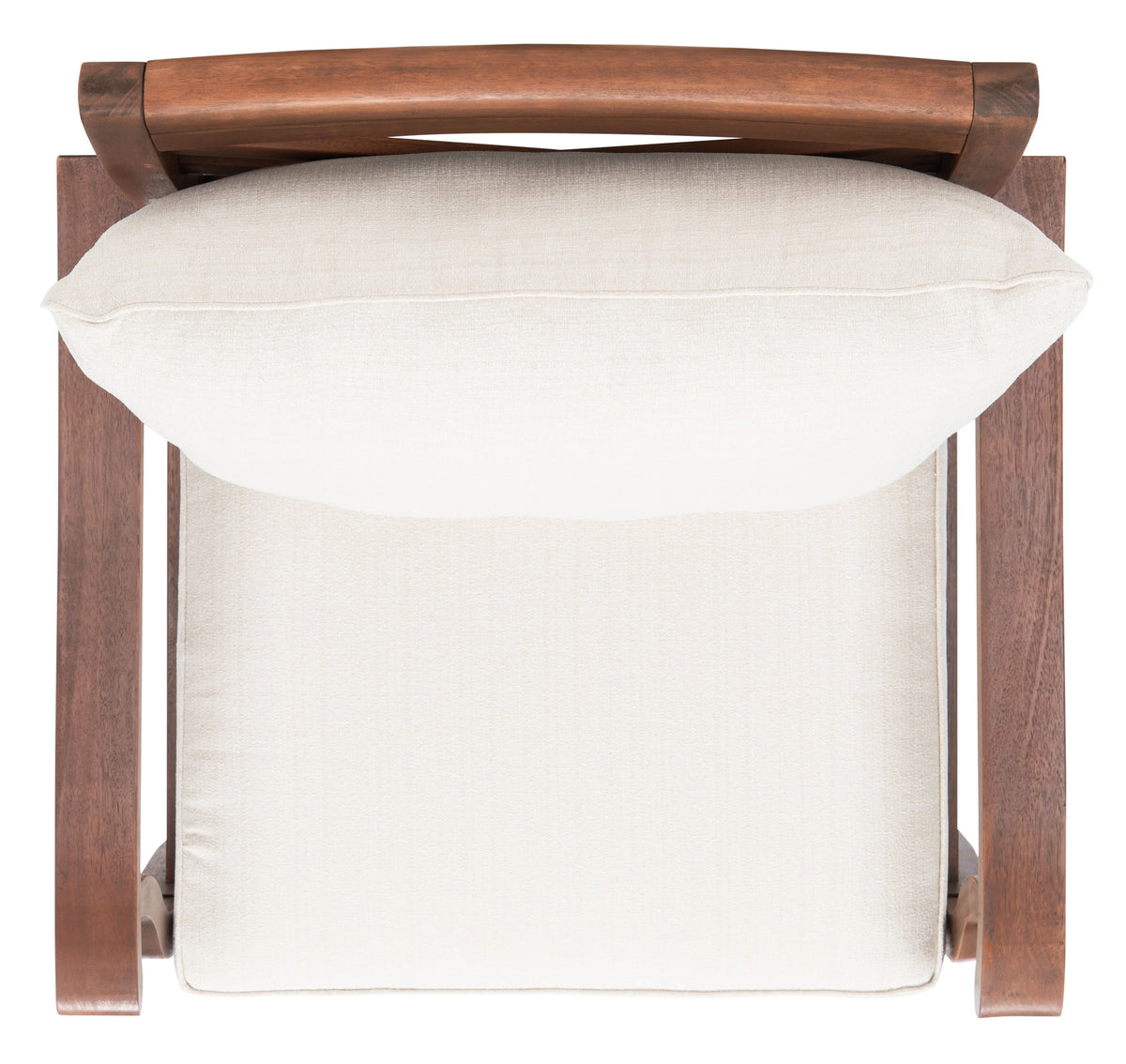 Natural Beige Eucalyptus Wood Accent Chair P9042