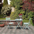 3-Piece Foldable Bistro Furniture Set in Mint Green L980071