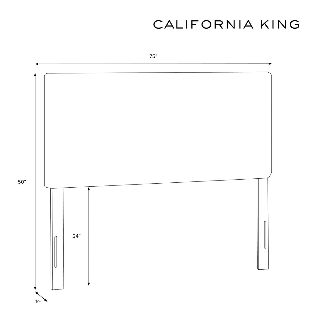 Black Velvet California King Headboard Z652064