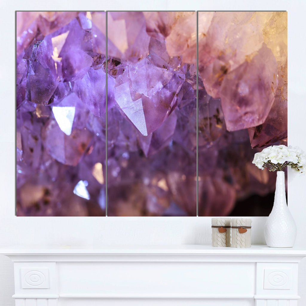 Purple White Abstract Canvas Artwork A515255