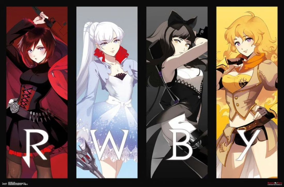 RWBY Girls Poster 22 x 34 inches Q1673