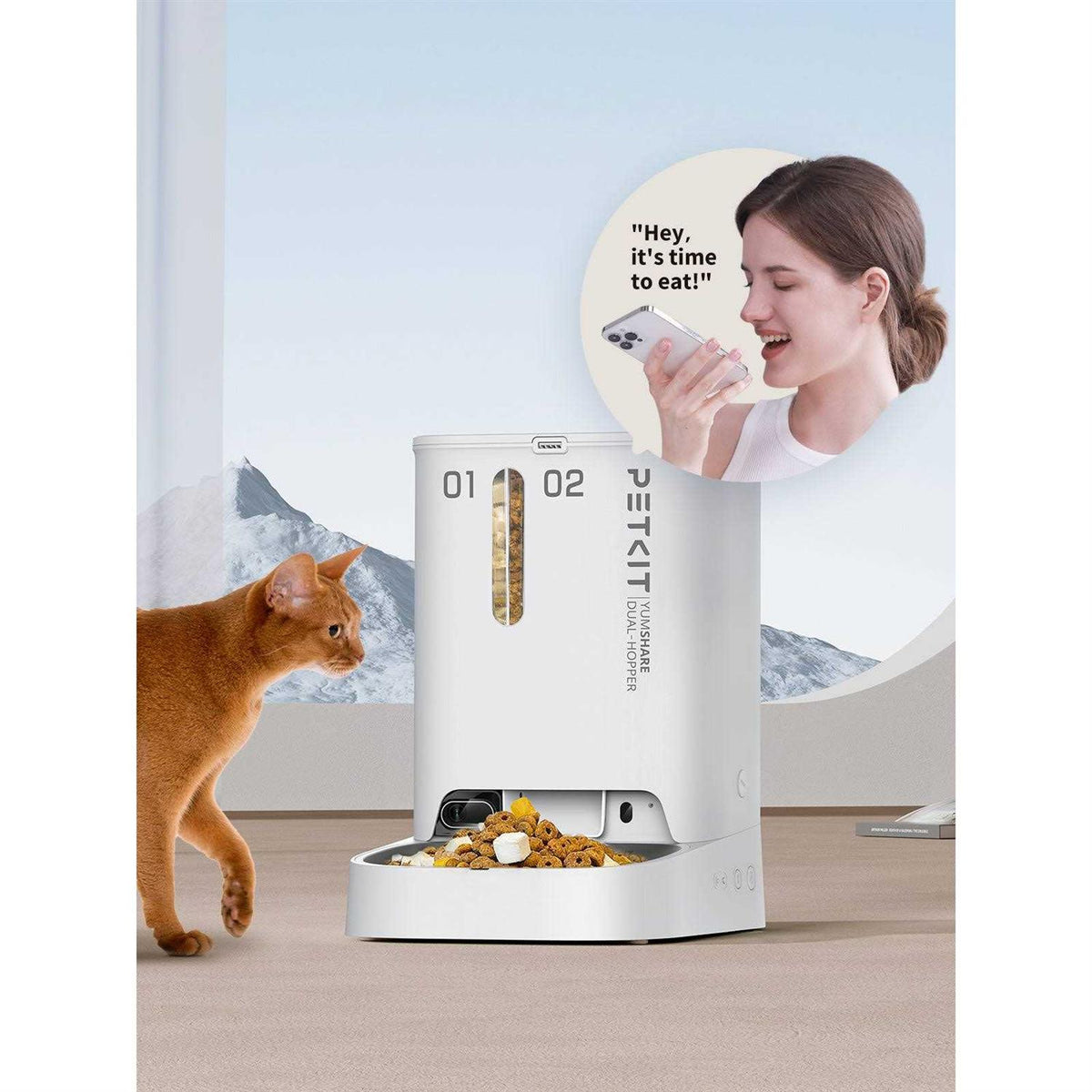 5L Wifi Enabled Automatic Cat Feeder with Camera R2719