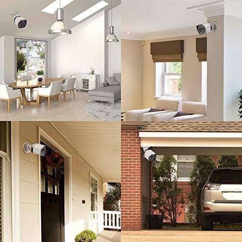 8 Channel NVR 4 720p HD Security Camera PoE System L6591