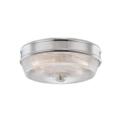 Polished Nickel 2-Light Flush Mount Lighting Z791972