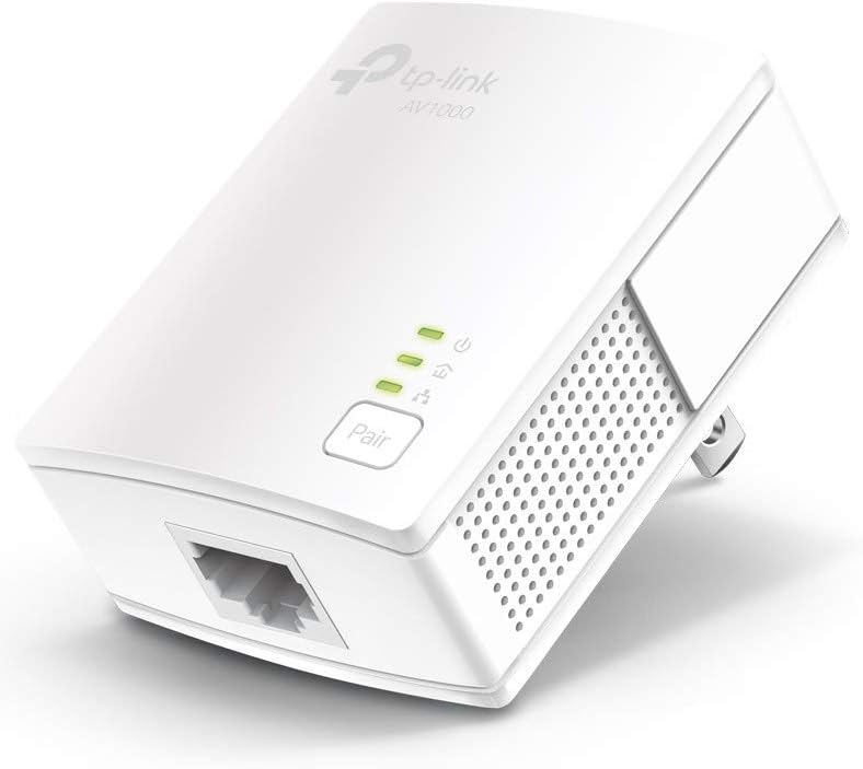 AV1000 Powerline Ethernet Adapter with Dual Band WiFi, Gigabit Port, Pack of 2 B8753