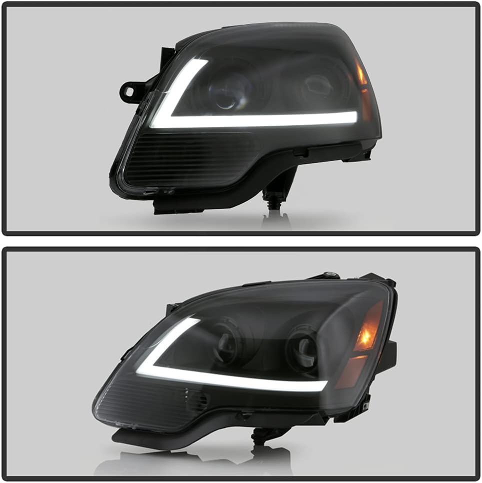 Black LED Projector Headlights Pair Z7607