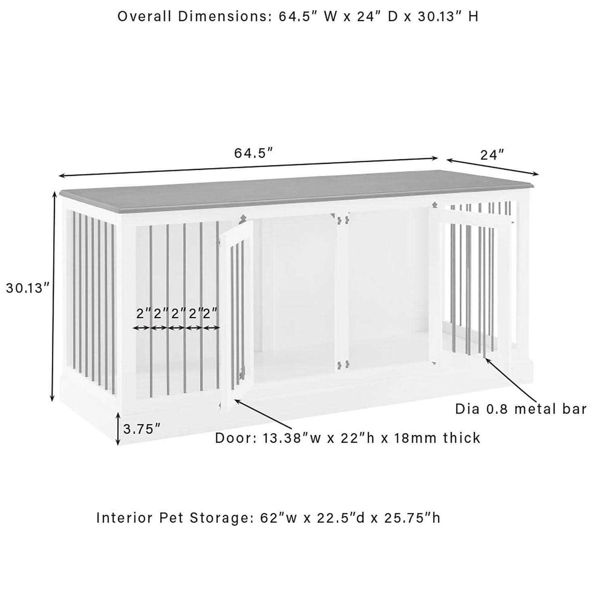 Medium Credenza Pet Crate C585202