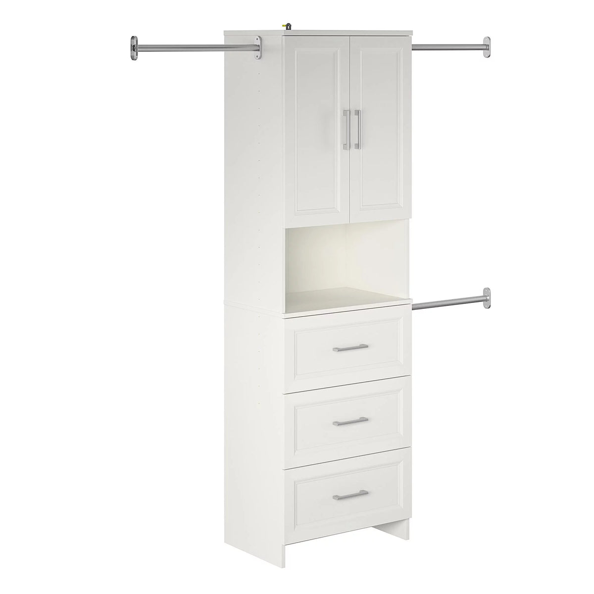 3 Drawer White Closet Storage U924405