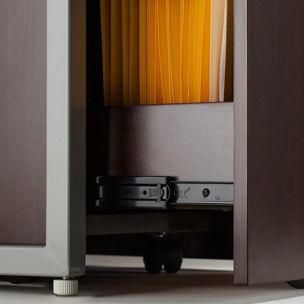 Mocha Cherry 60W Straight Desk 3 Drawer V771000