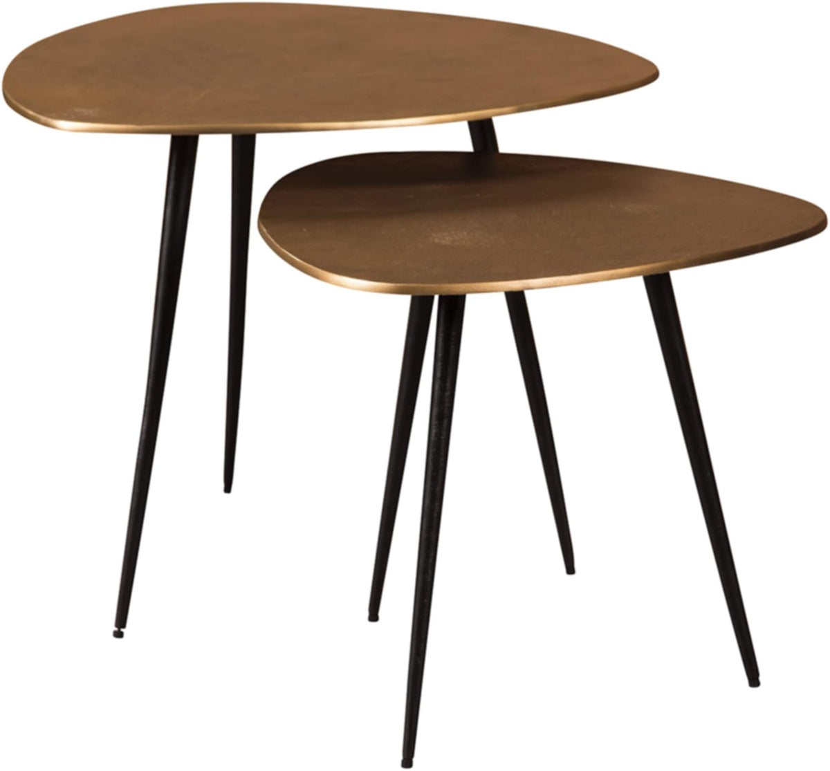 Brown Modern Nesting Accent Table Set of 3 O25105