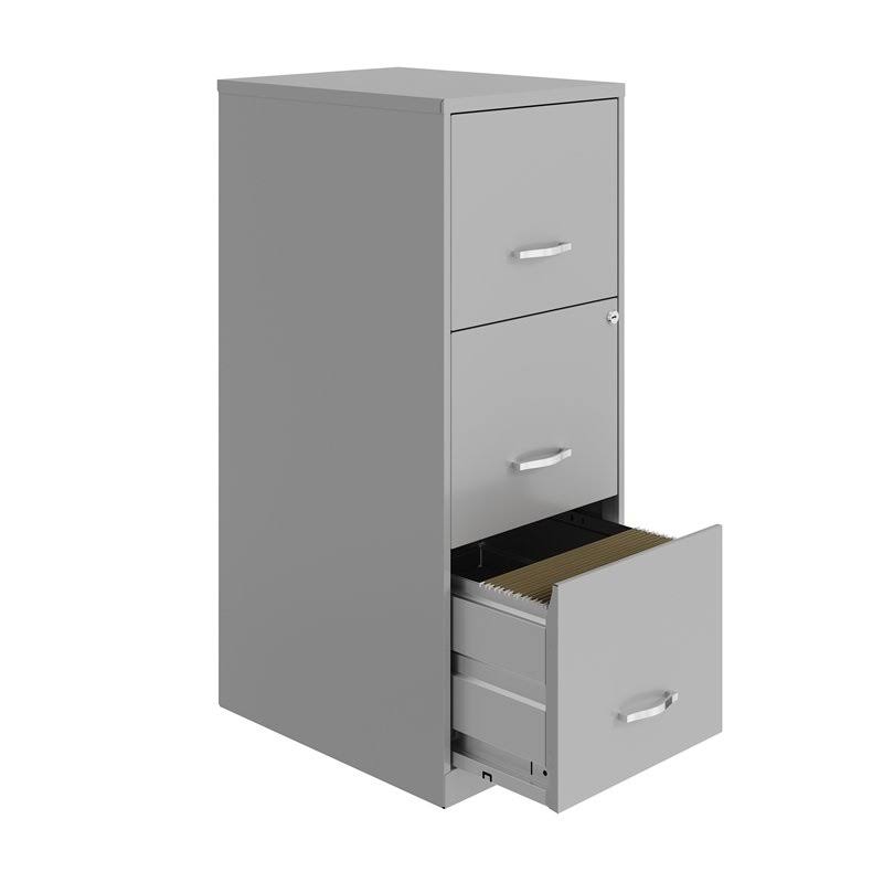 3 Drawer Metal Vertical File Cabinet with Lock I8183