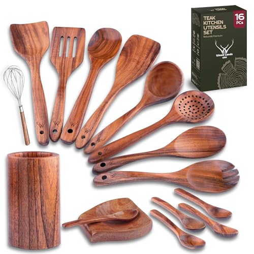 Wooden Spoons and Spatulas 6-Piece Non-Stick Cookware E81821