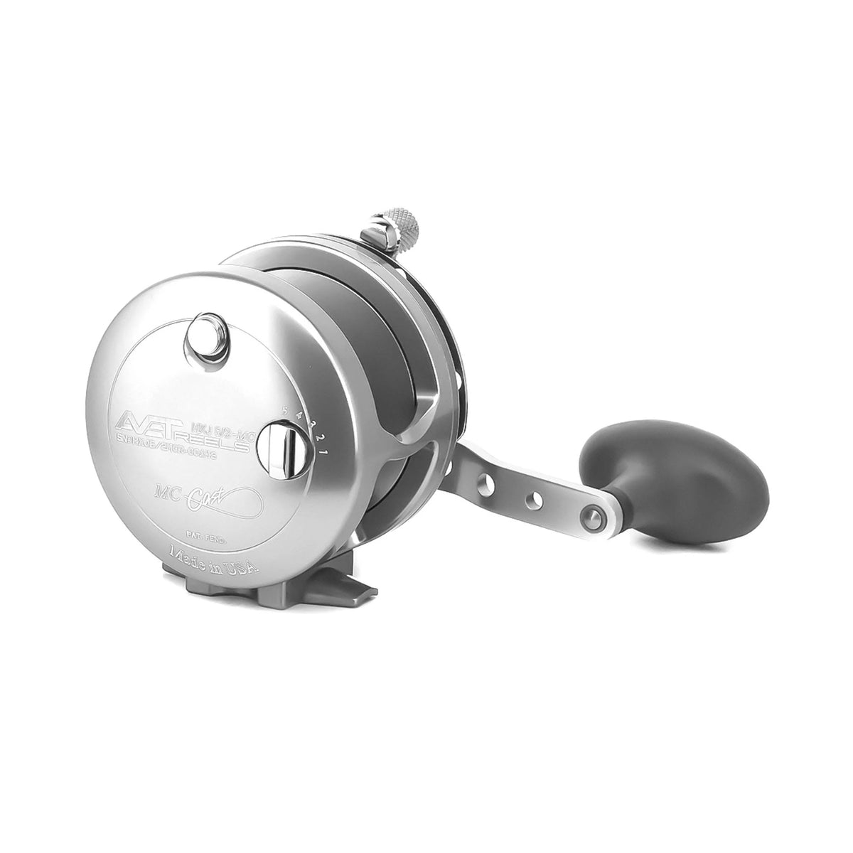 Silver Two Speed Lever Drag Casting Reel T924741