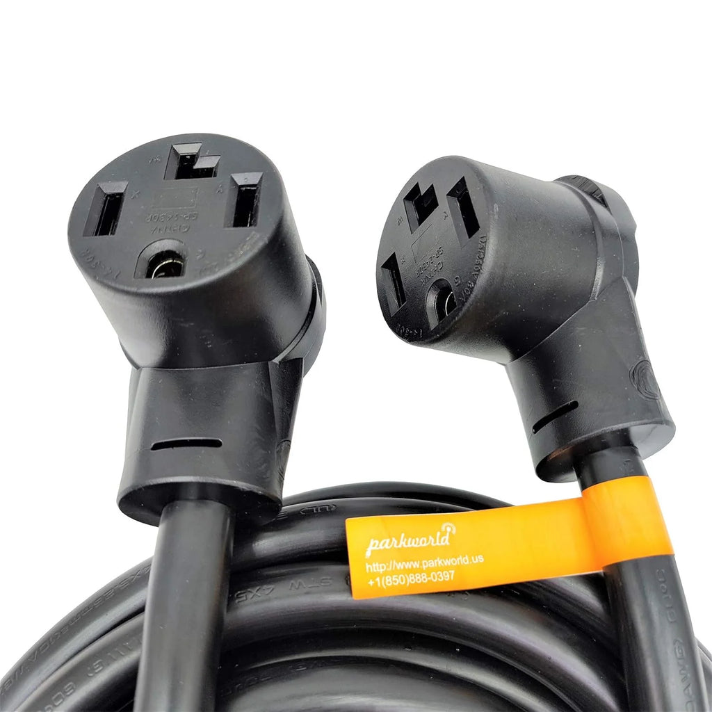 NEMA 14-30 Splitter, 14-30P Male Plug To Dual 14-30R Female Receptacle, 4-Prong 30 AMP Y Adapter Cord (20 Feet) X433