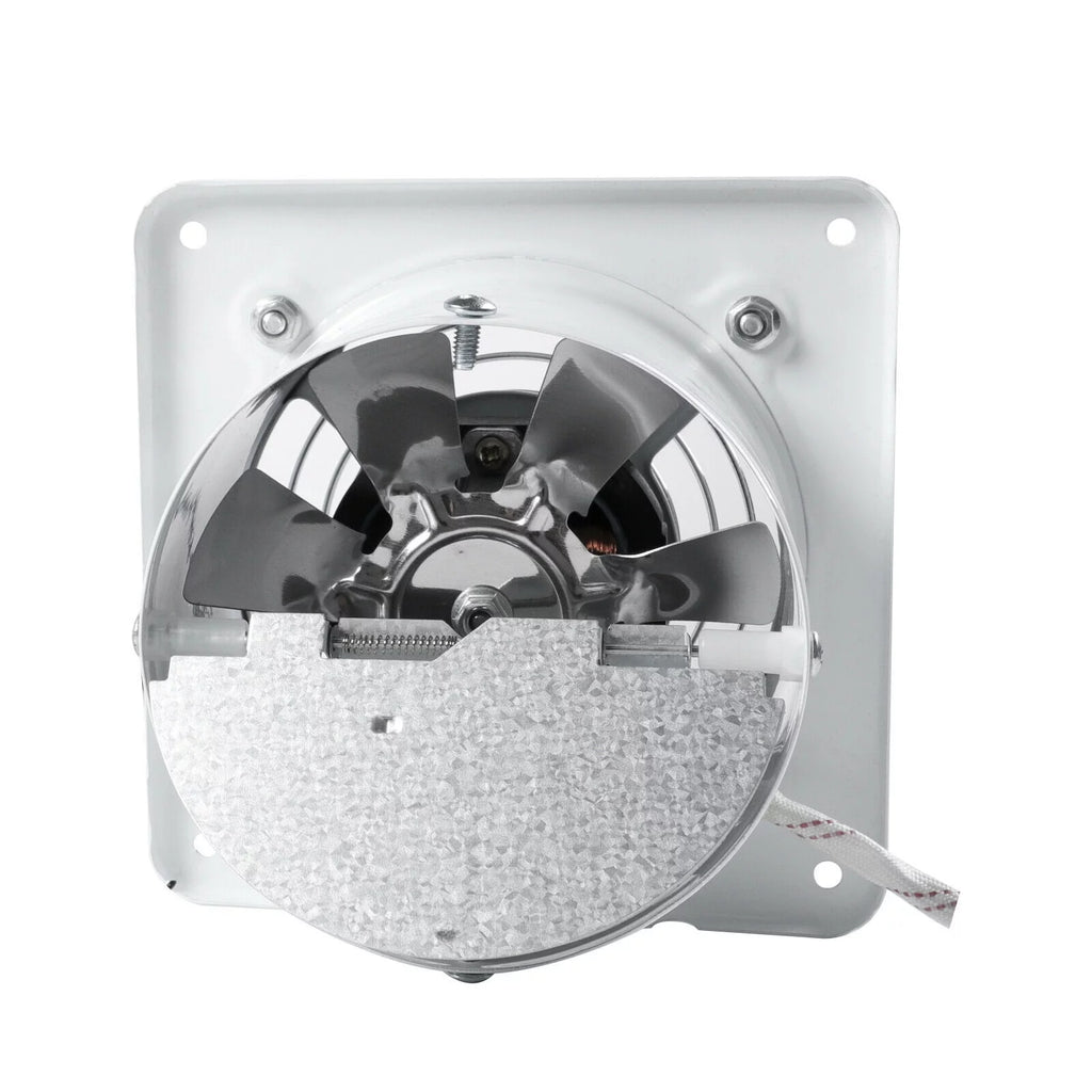 White 8" Wall Mounted Exhaust Fan B742
