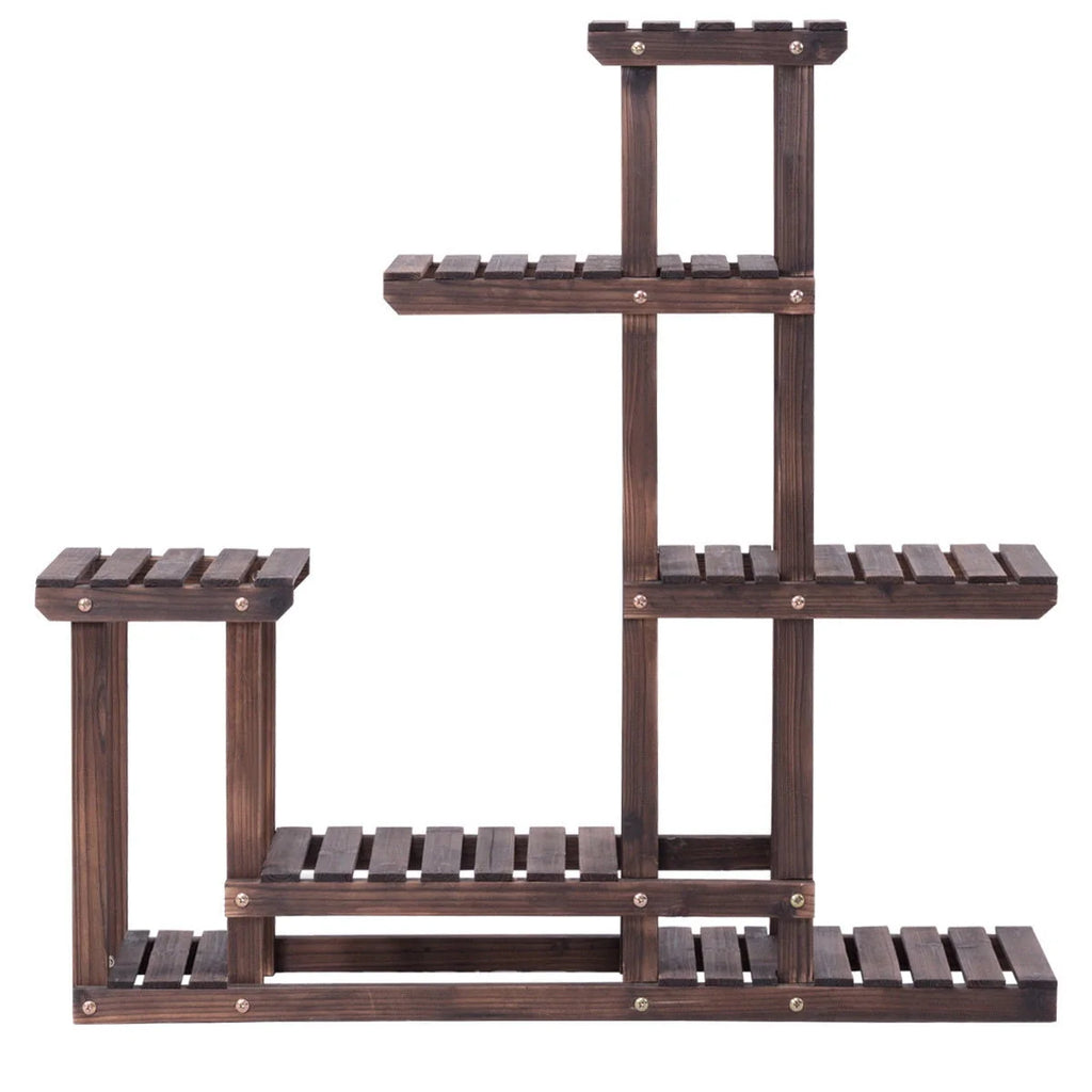 Wooden Plant Stand 6 Shelf T1146