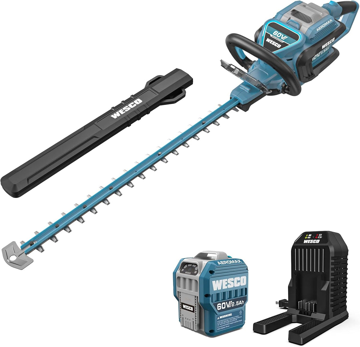 20V Cordless Hedge Trimmer, 20-Inch Dual Action Blade, 2.0Ah Li-ion Battery and Charger Included Y292918