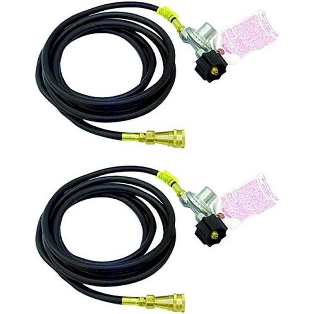 12ft Propane Heater Adapter Hose with Regulator 2 Pack S966877