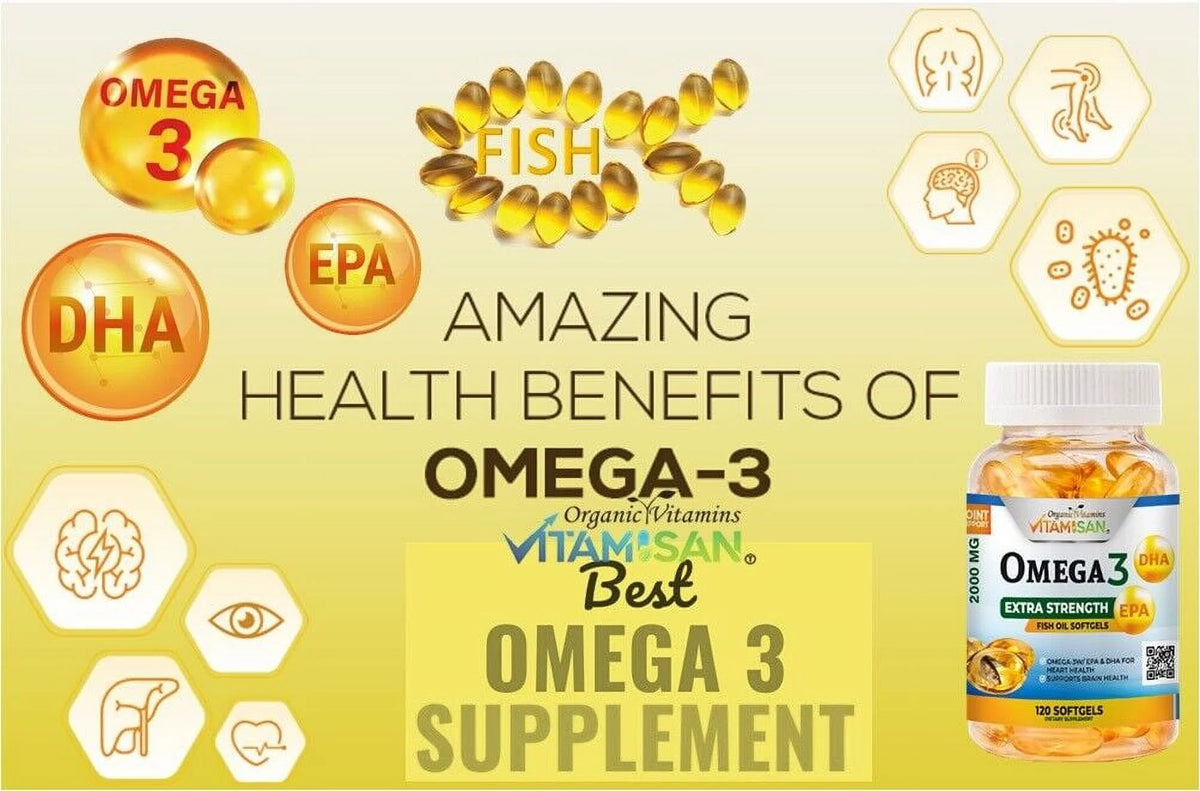 Omega 3 2000mg 120 Softgels Fish Oil H108
