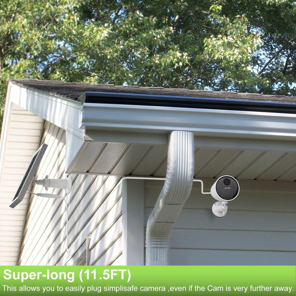 2PACK Silver Solar Panel for Outdoor Security Camera O40821