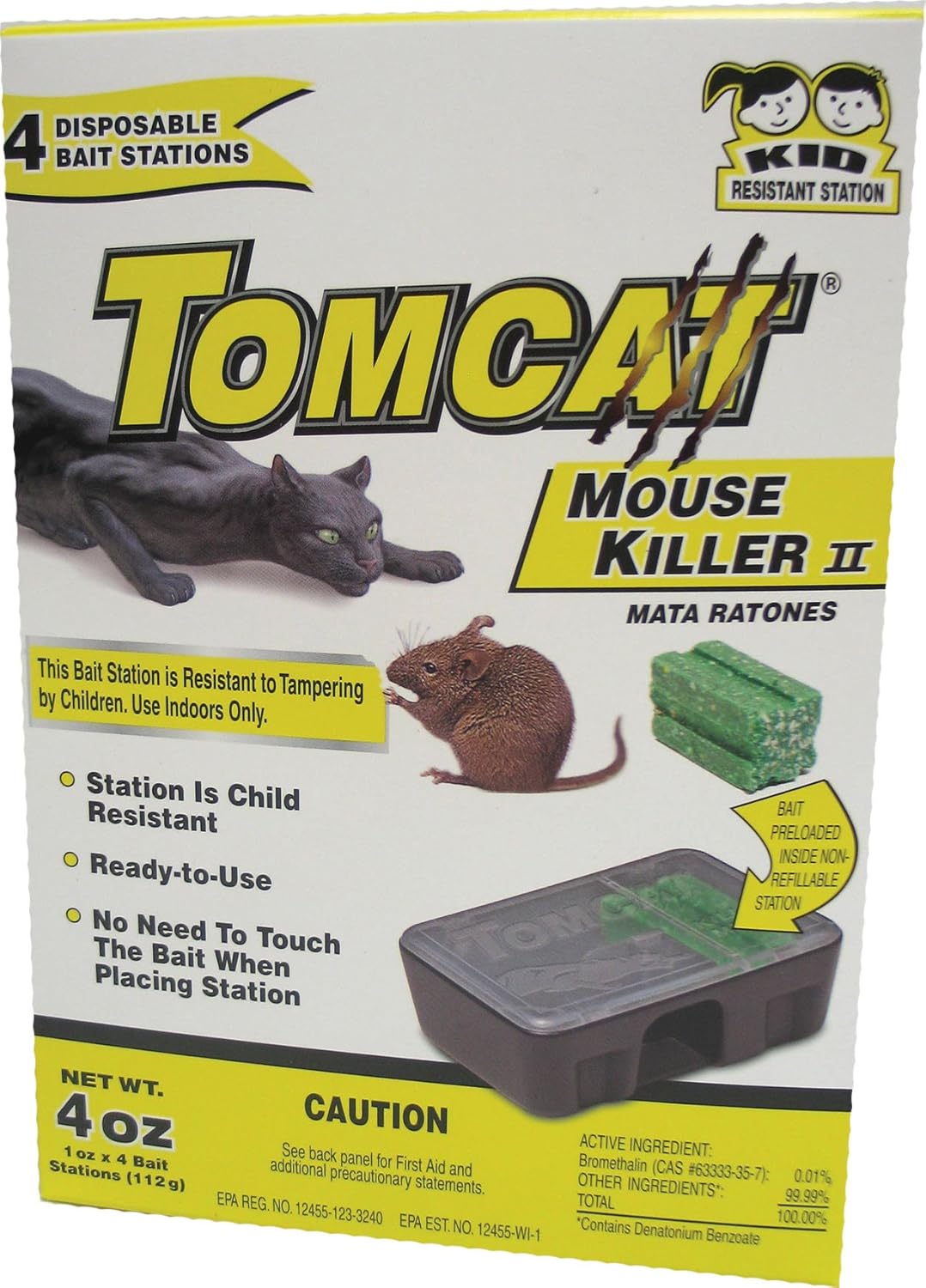 4-Pack Disposable Mouse Bait Station V472