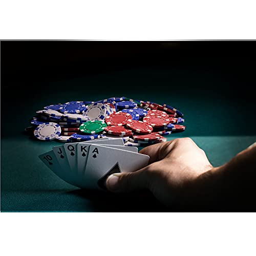 500 Striped Dice Claytec Poker Chip Set with Aluminum Case B188881