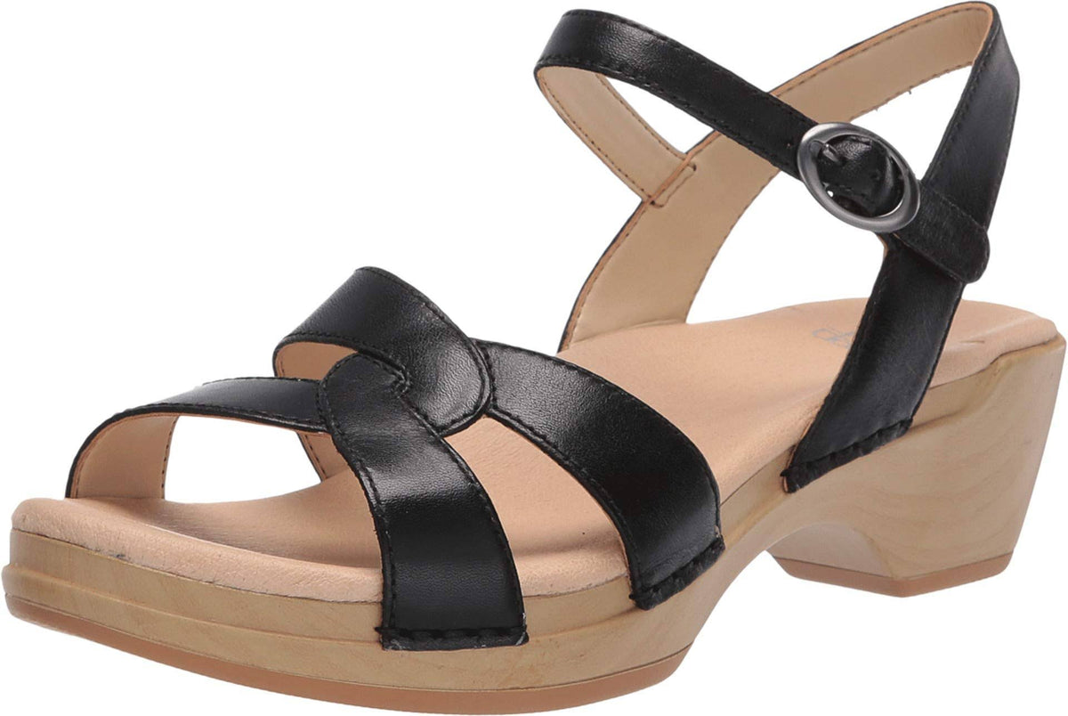 Black Burnished Calf Shoes E2219
