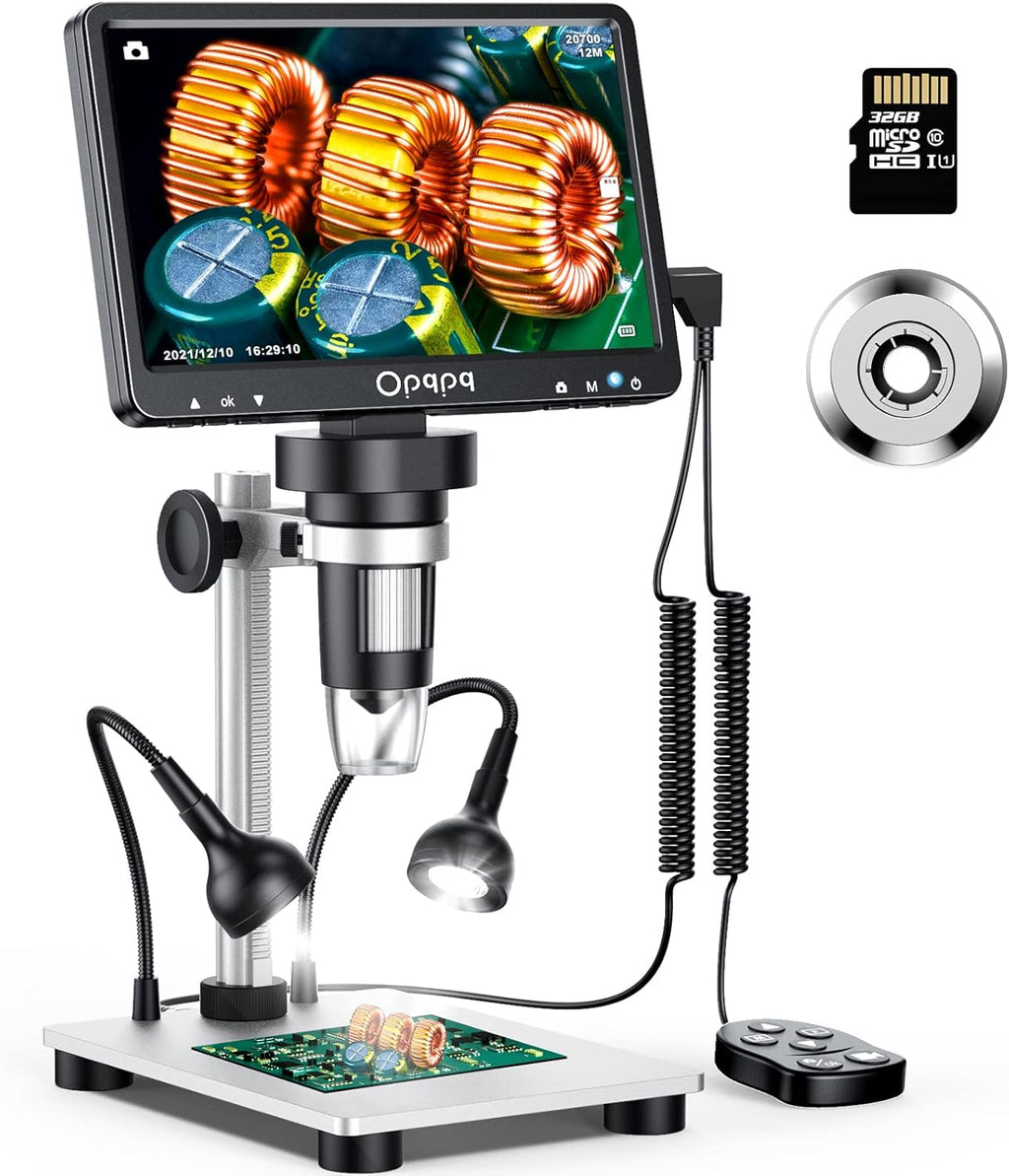 7 LCD Digital Microscope 10-1200X Magnification 1080P Video Camera N841882