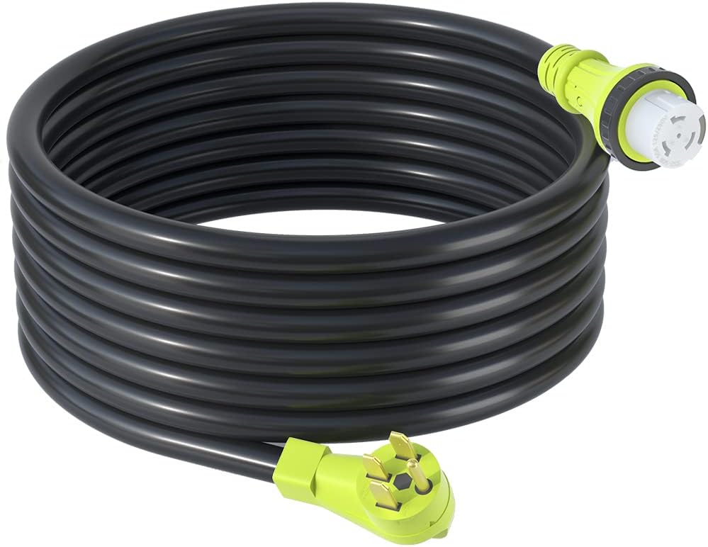 50 Amp Generator Extension Cord, NEMA 14-50P to SS2-50R, STW 6/3 + 8/1, 15FT B604
