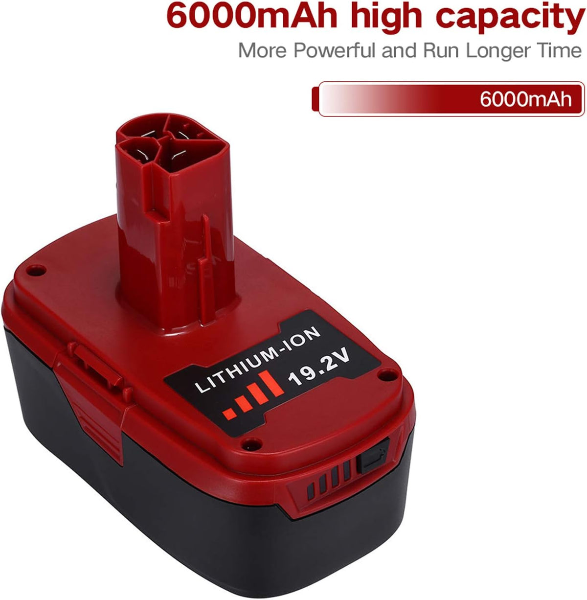 2 Packs 6.0Ah 19.2V Lithium-ion Battery F618282