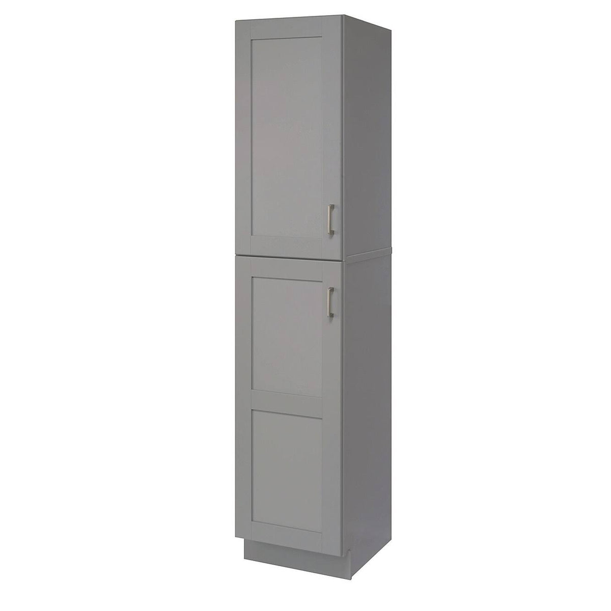 18x22 Wide Wood Floor Standing Bathroom Linen - Dove Gray B28512
