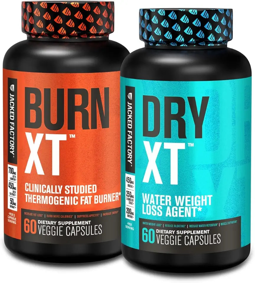 60 Capsules Thermogenic Fat Burner & Water Weight Loss Diuretic Pills X20458