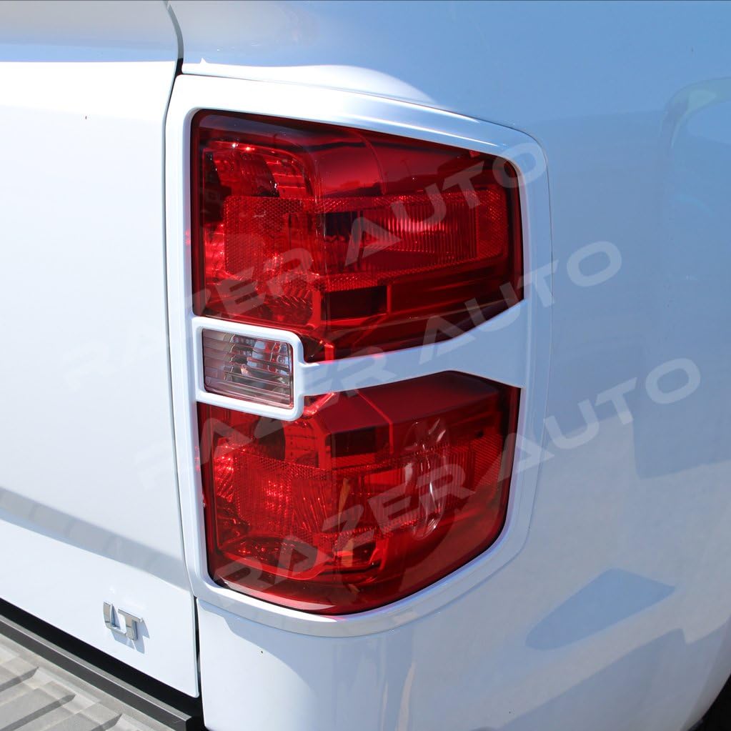 White Taillight Trim Cover for 2014-2015 Chevy Silverado 1500 N2234