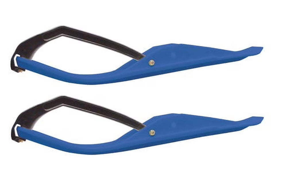 Blue Snowmobile Skis with Black Loops L2891
