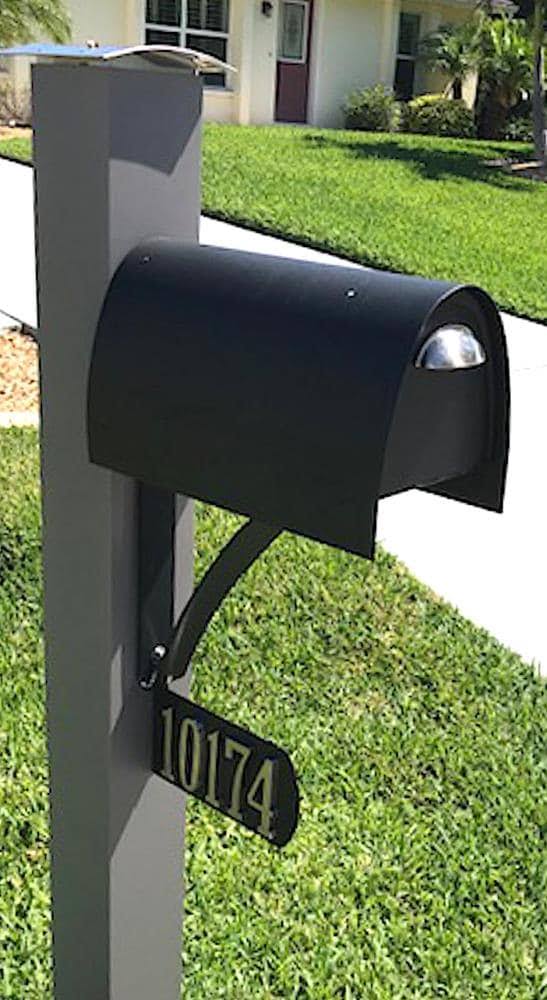 Black Mailbox Post Bracket F9353