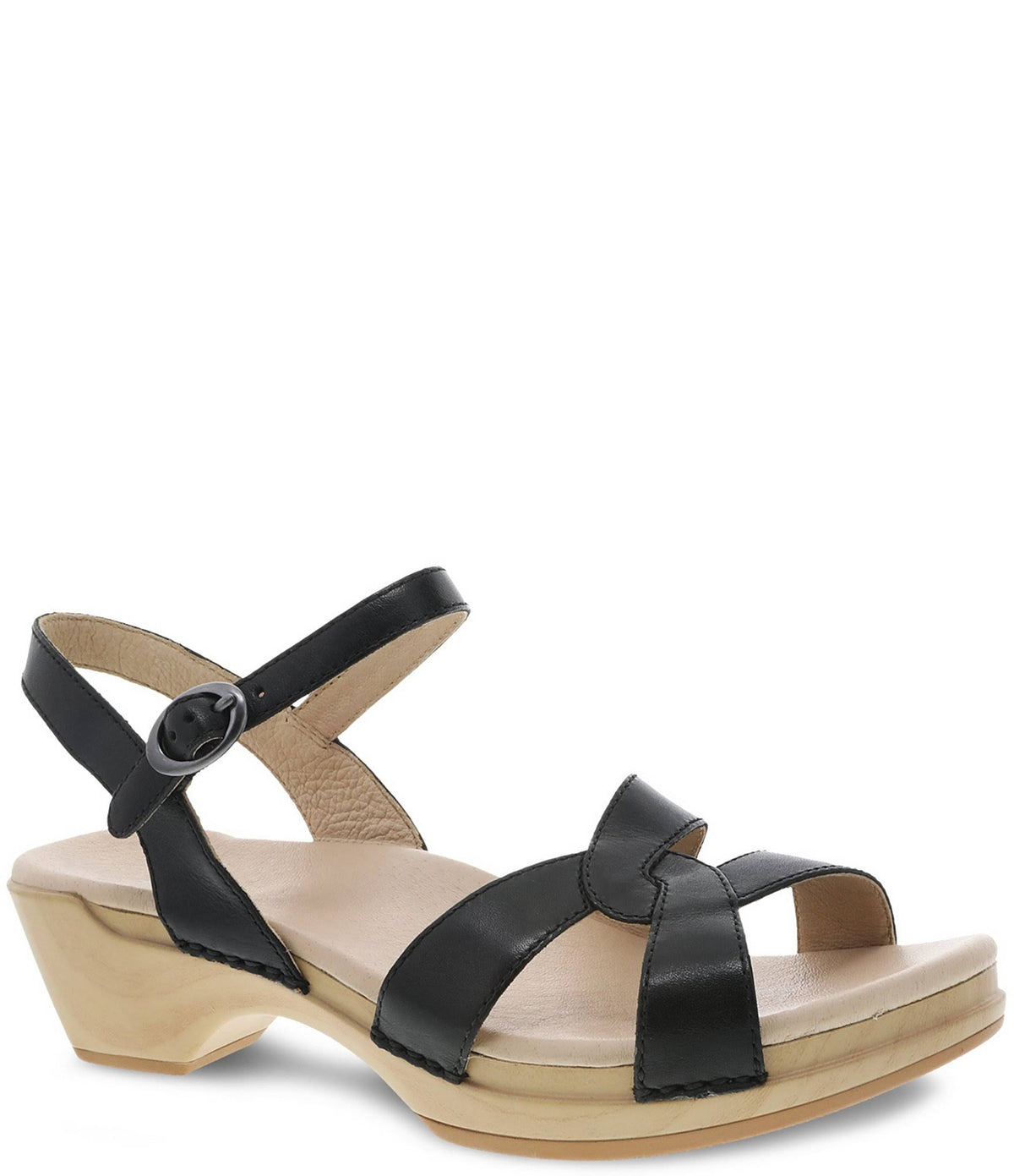 Black Burnished Calf Shoes E2219
