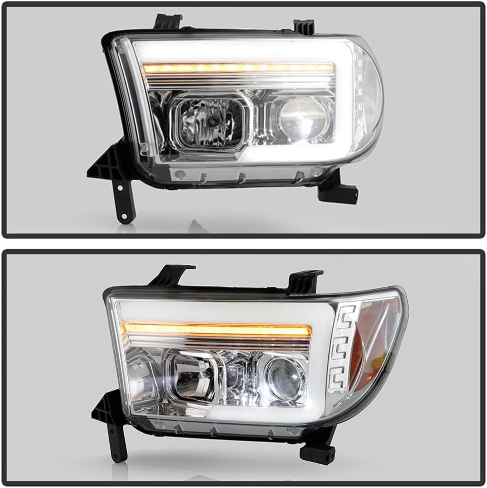 Chrome LED Projector Headlights J91100