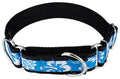 Blue Hawaiian Nylon Martingale Dog Collar, Medium I805155