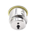 Red LED Light Cup Holder with Drain Stainless Steel Pack of 2 P10872