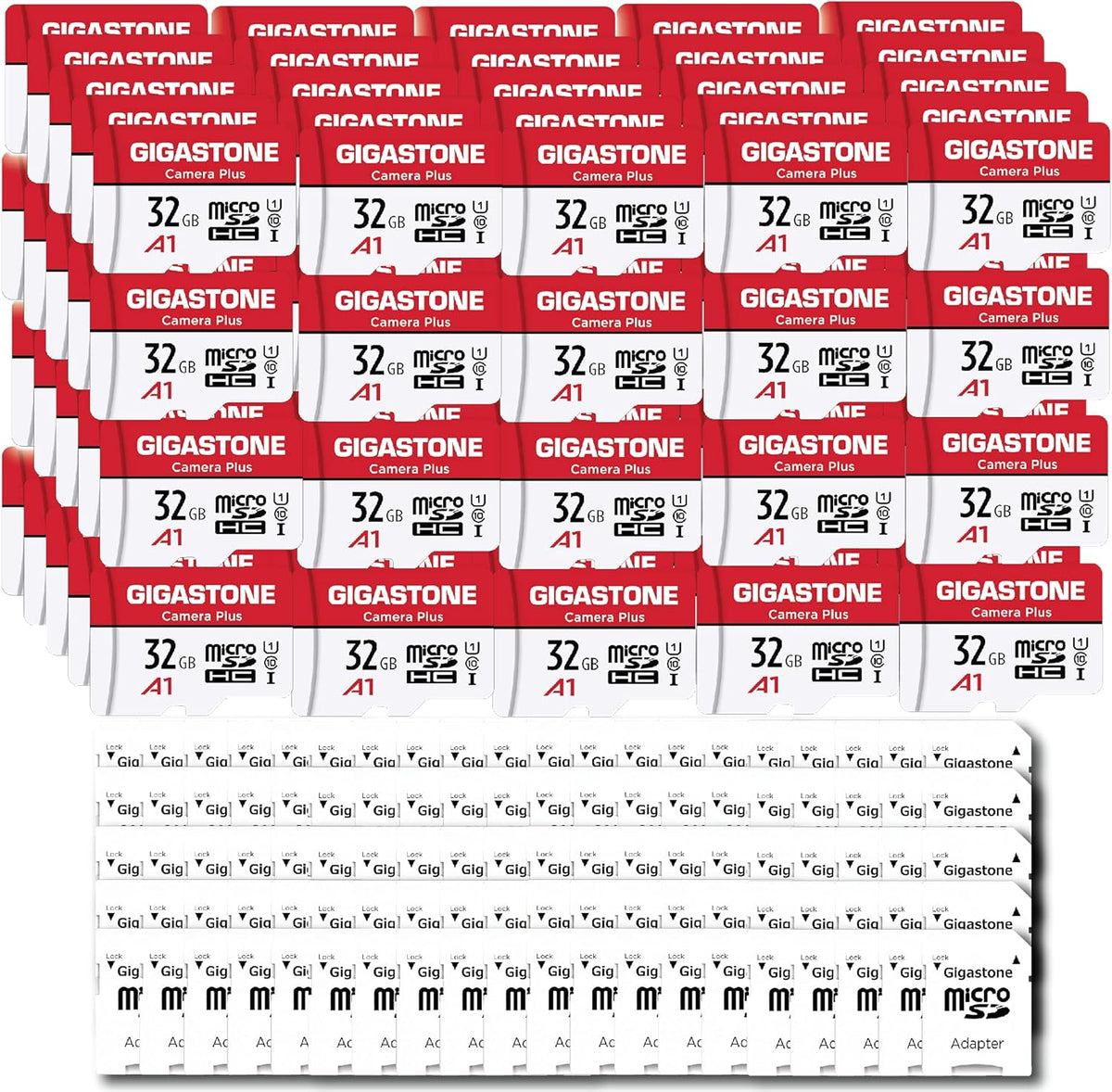 64GB 5-Pack Micro SD Card MicroSDXC Memory Card UHS-I U3 A1 V30 95MB/s with Adapter V68331