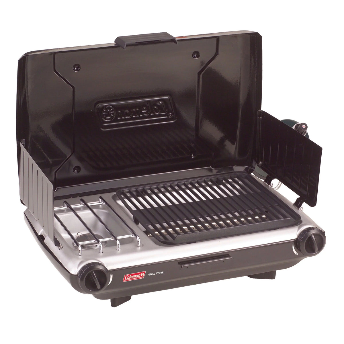 2 Burner Grill Stove Combo Black B1006