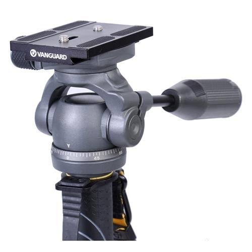 Aluminum Monopod with 2-Way Pan Head, 8.8 lbs Capacity, 64 inch Height, Black/Gray C814307