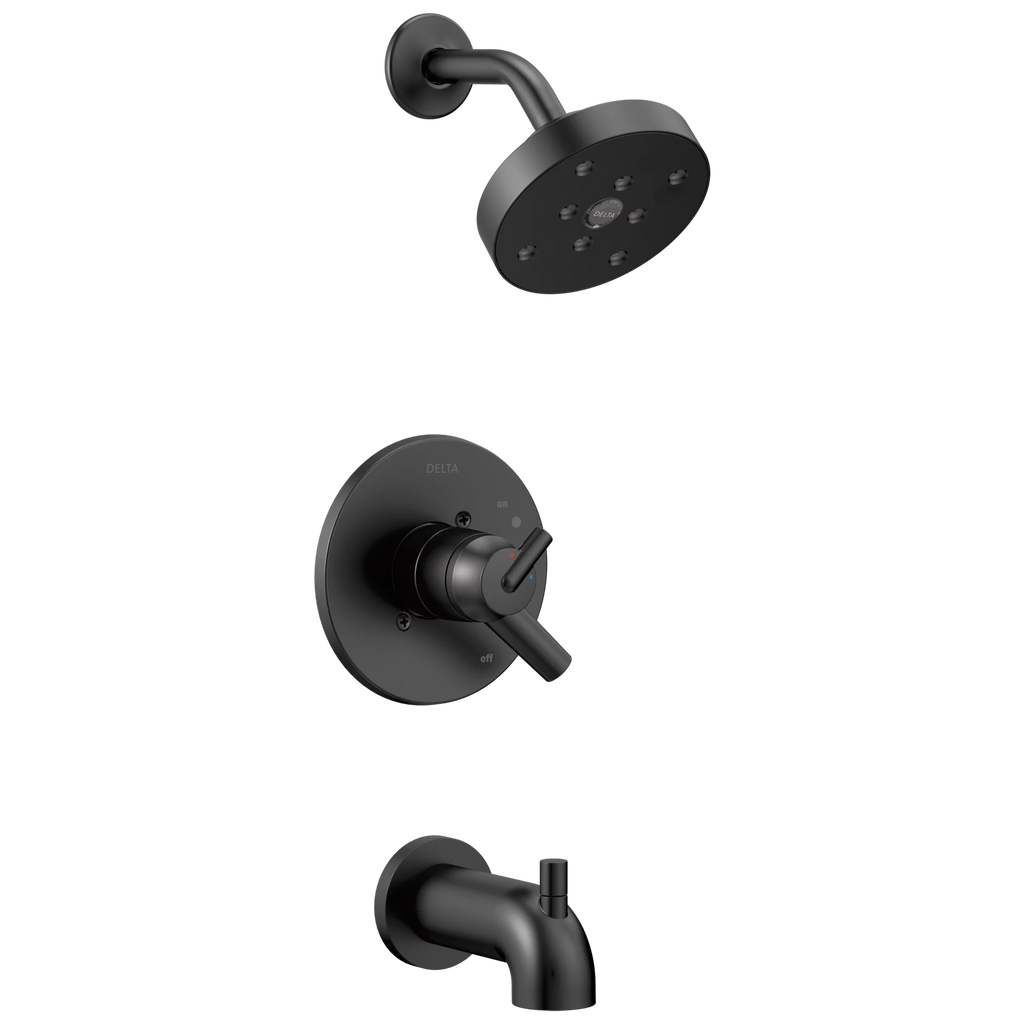 Matte Black Tub & Shower Trim I525875