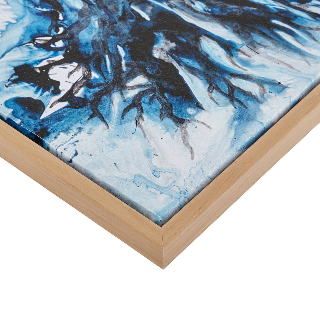 Blue Framed Canvas 4pc Set T289