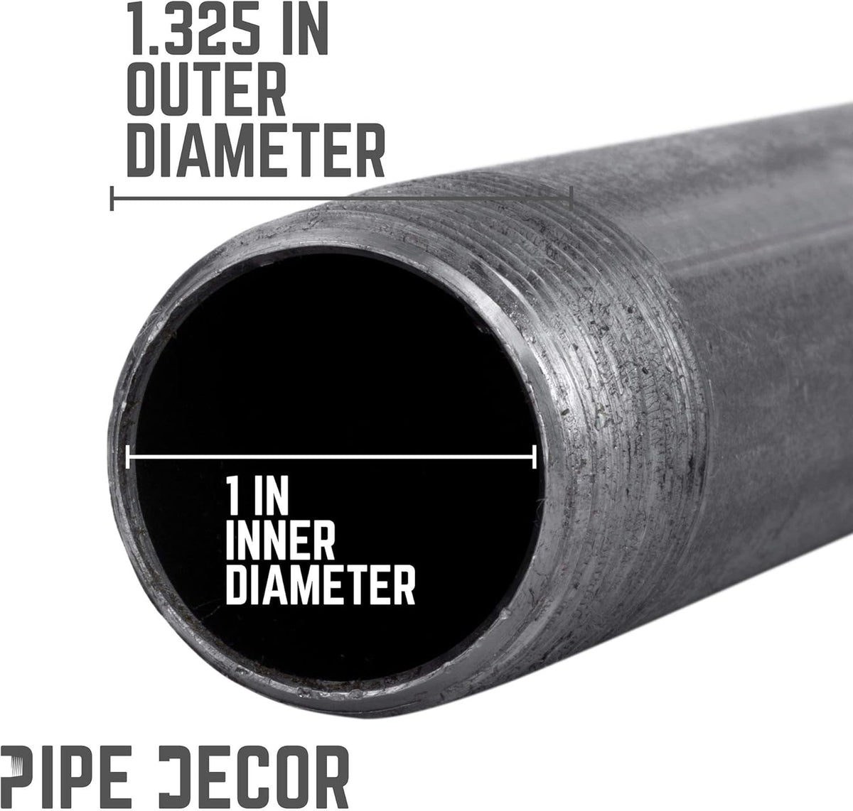 1” x 14” Malleable Cast Iron Pipe Connector T626